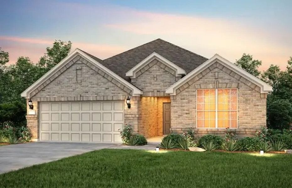 Front exterior of a home in the The Overlook at Creekside community, located in New Braunfels, TX (Image 6).