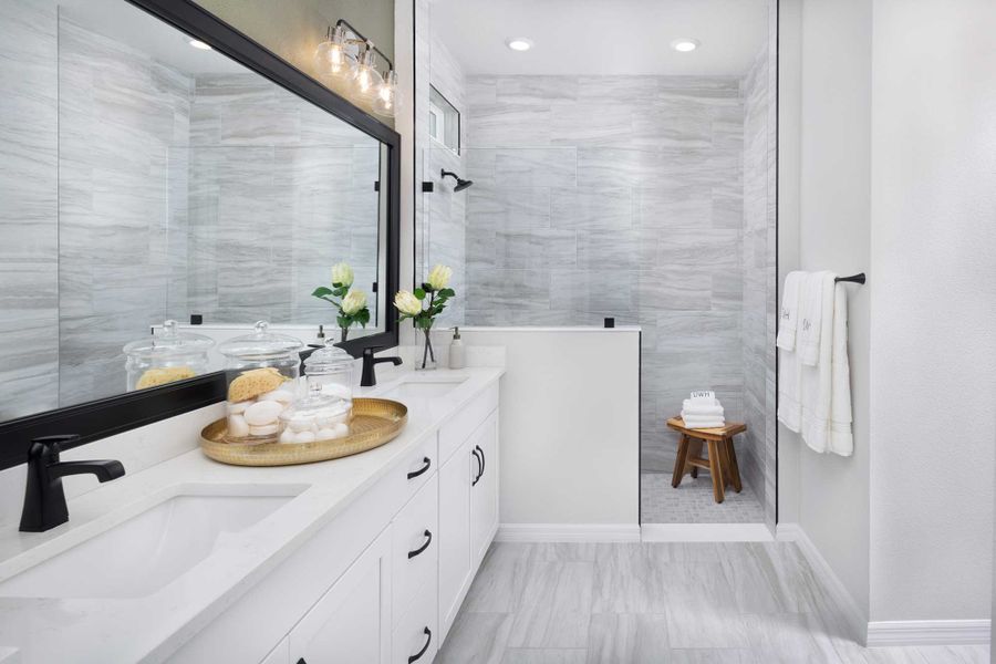 Furnished interior in a model home at Vistera of Venice – Cottage Series in Nokomis (Image 9).