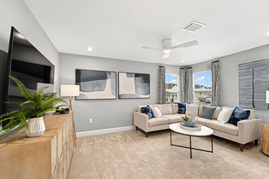 Furnished interior in a model home at Lakeside At Satilla in St. Cloud (Image 9).