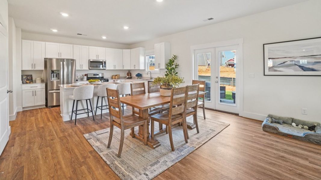 Furnished interior in a model home at Keebler Meadows in Johnson City (Image 5).