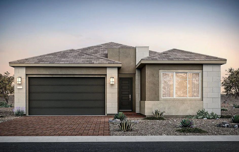 Front exterior of a home in the Upper Canyon community, located in Phoenix, AZ (Image 4).