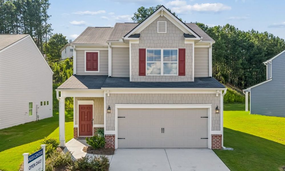 Front exterior of a home in the The View at Groover's Lake community, located in Lithia Springs, GA (Image 6).