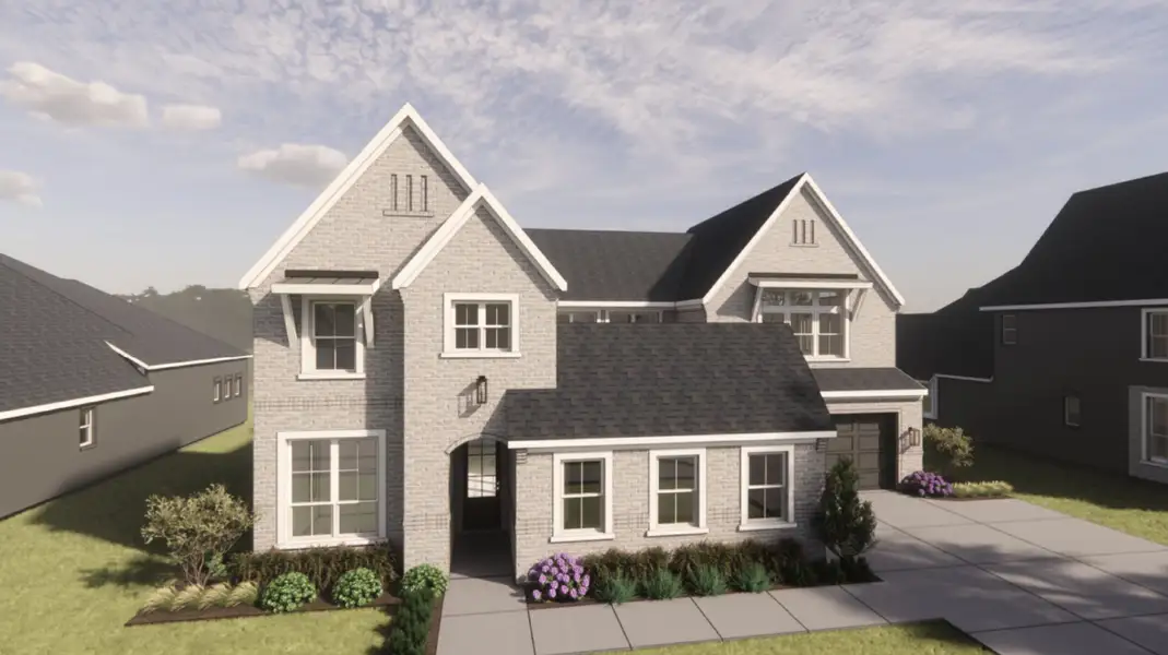 Front exterior of a home in the Park Place community, located in Prosper, TX (Image 4).