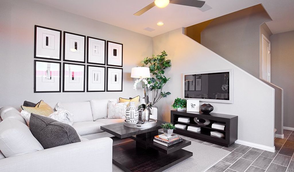 Furnished interior in a model home at Urban Collection at Palmer Village in Colorado Springs (Image 10).