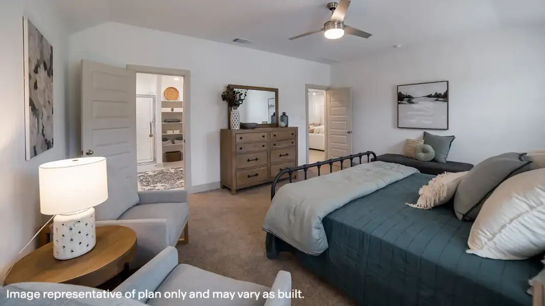 Furnished interior in a model home at Hickory Ridge Estates in Elmendorf (Image 10).