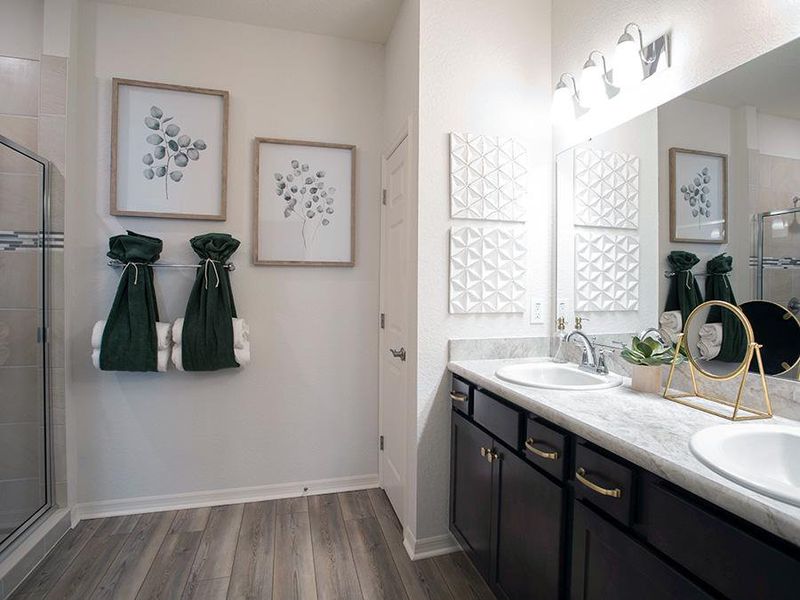 Your suite is complete with a spacious and private en-suite bath - Shelby home plan