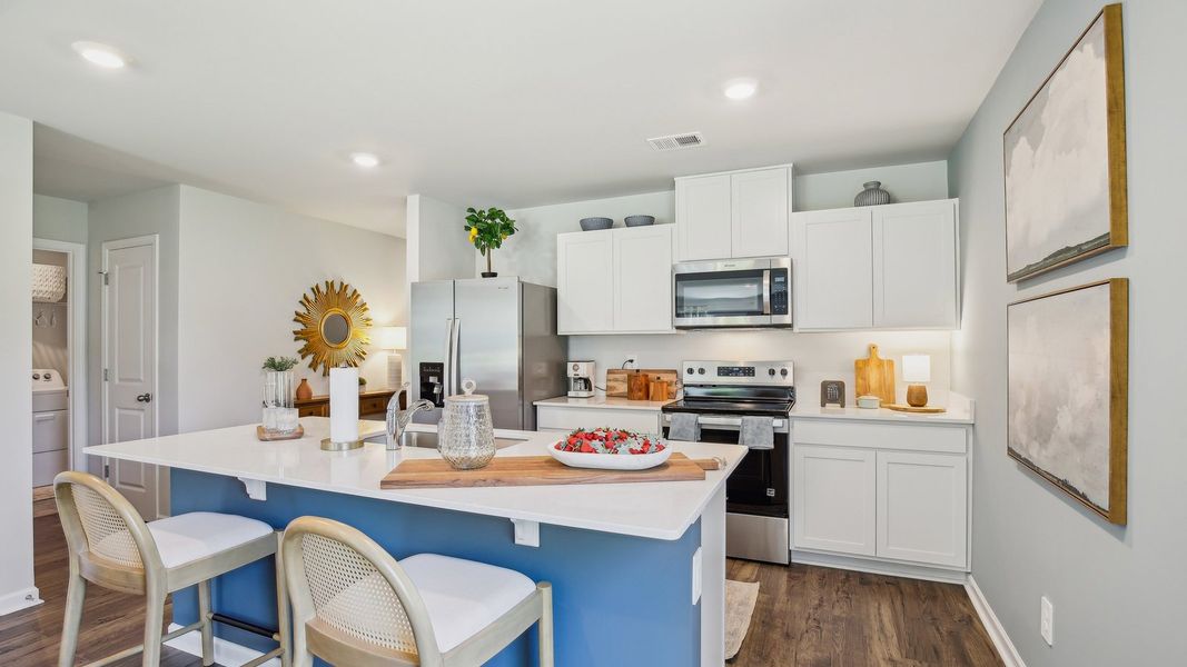 Furnished interior in a model home at Parkside Point in Portland (Image 5).