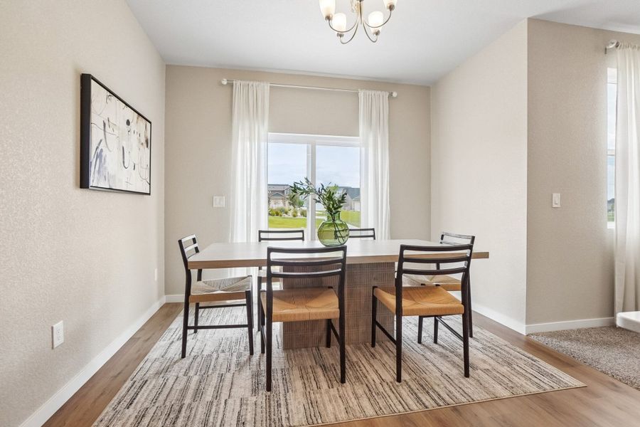 Furnished interior in a model home at Aspen Ranch in Fountain (Image 18).