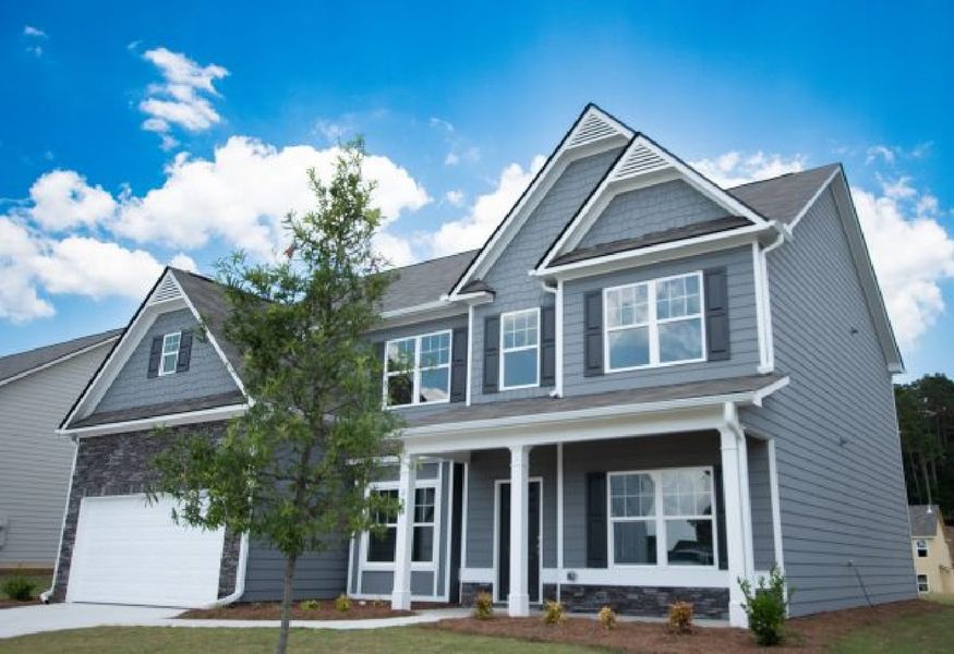Front exterior of a home in the Creekside Landing community, located in Dallas, GA (Image 10). Front exterior of a home in the Creekside Landing community, located in Dallas, GA (Image 10).
