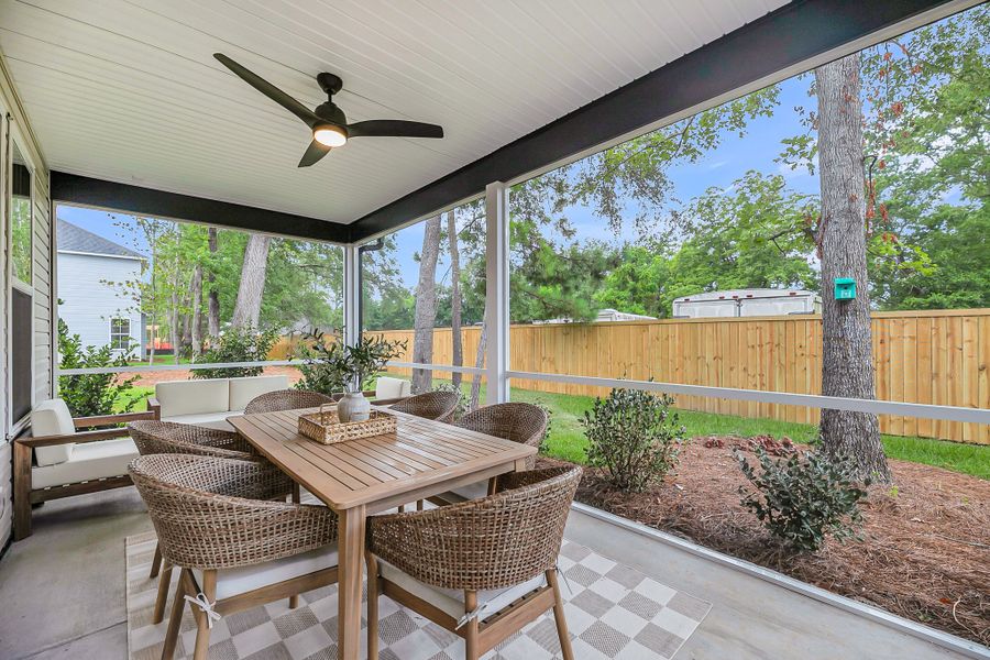 Furnished interior in a model home at Indigo Place in North Charleston (Image 6).