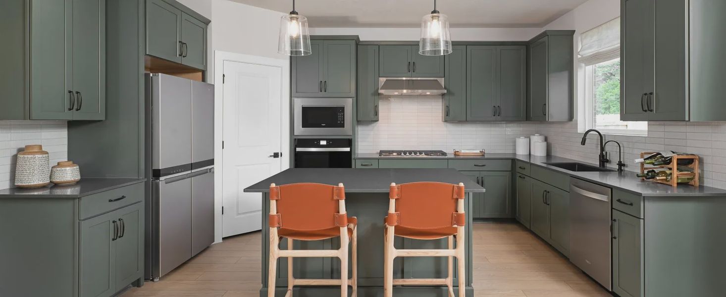 Furnished interior in a model home at Berry Creek Highlands in Georgetown (Image 4).