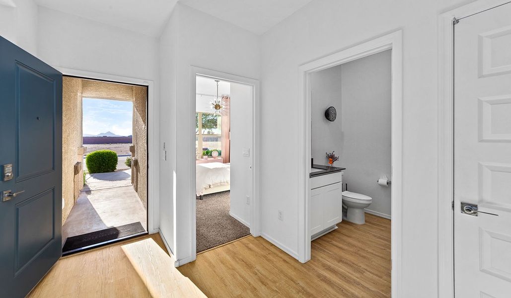 Furnished interior in a model home at Barnett Village in Marana (Image 4).