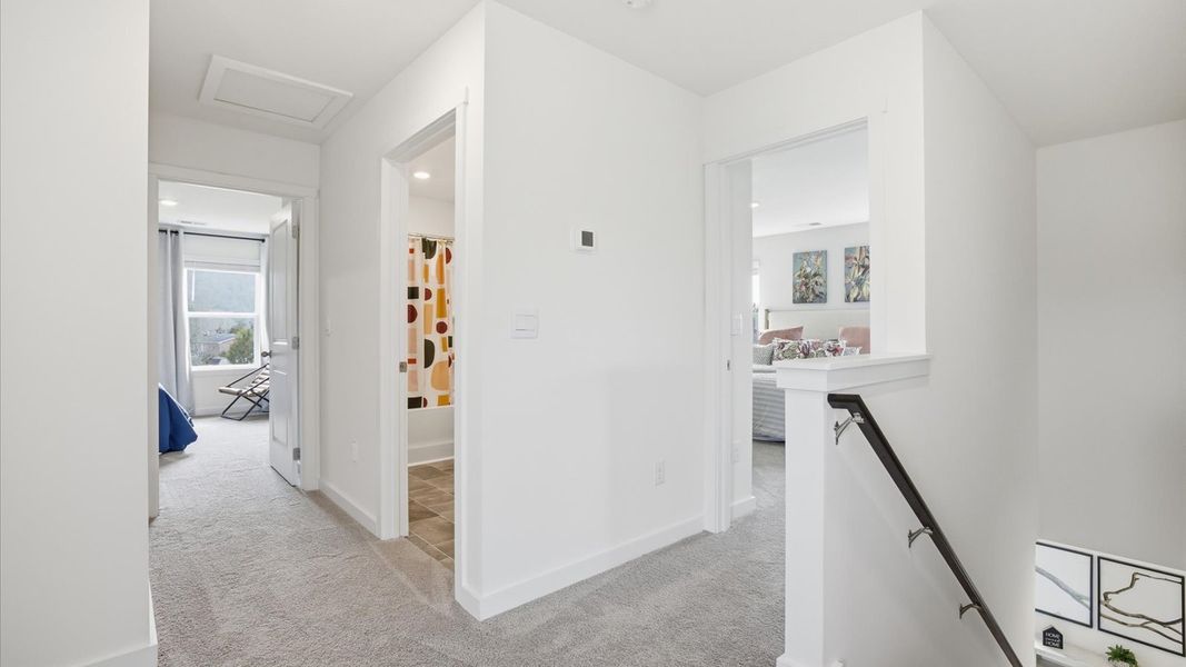 Furnished interior in a model home at Belhaven in Knoxville (Image 24).