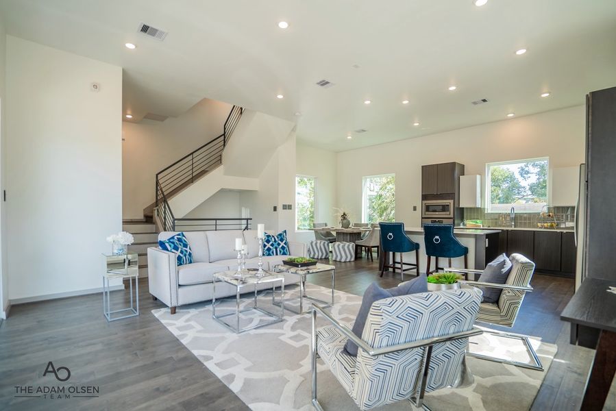 Furnished interior in a model home at Weber in The Woodlands (Image 9). Furnished interior in a model home at Weber in The Woodlands (Image 9).