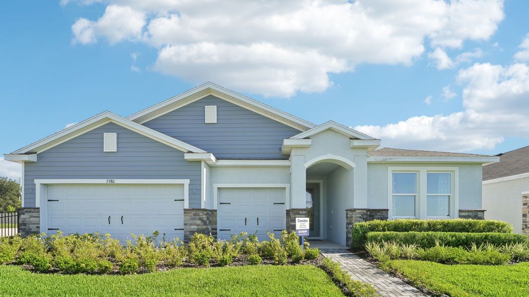 Front exterior of a home in the Woodcreek community, located in Wesley Chapel, FL (Image 3). Front exterior of a home in the Woodcreek community, located in Wesley Chapel, FL (Image 3).