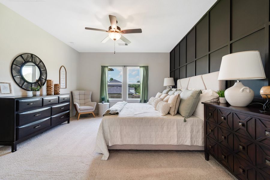 Furnished interior in a model home at Magnolia Springs in Montgomery (Image 32).