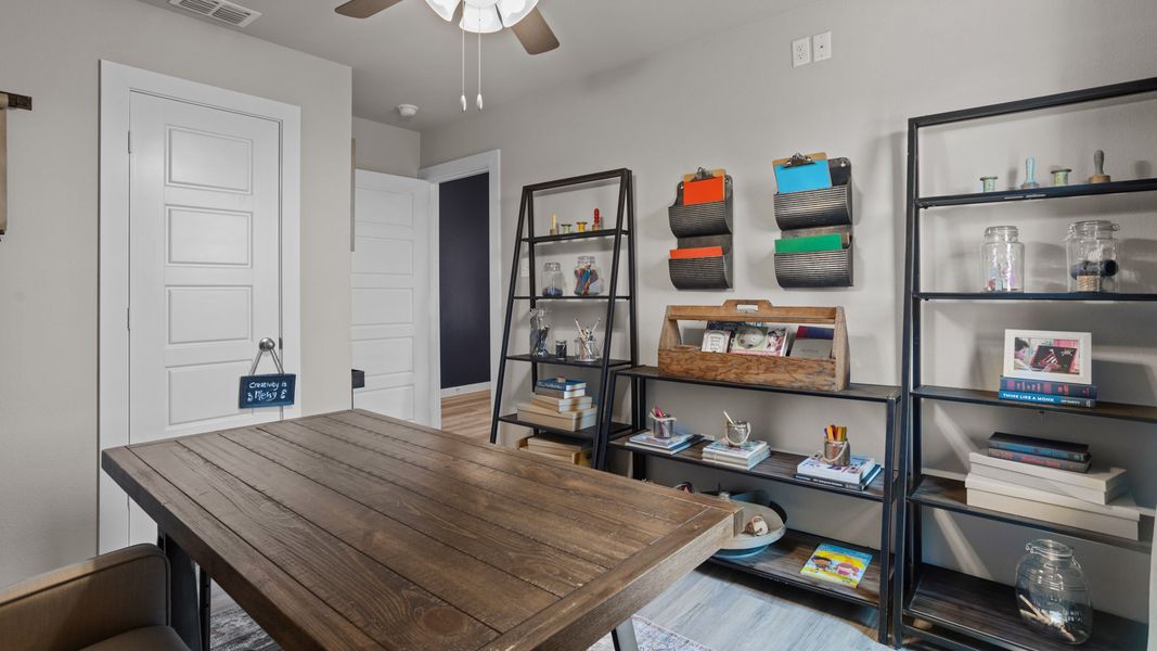 Furnished interior in a model home at Hampton Hills in Abilene (Image 23).