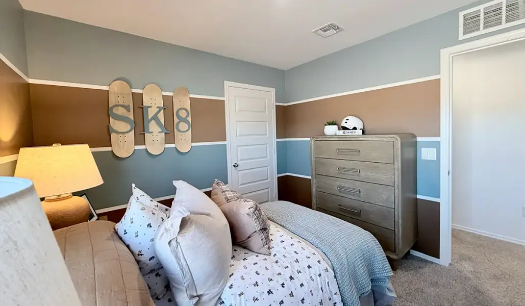Furnished interior in a model home at Red Rock Village in Red Rock (Image 49).