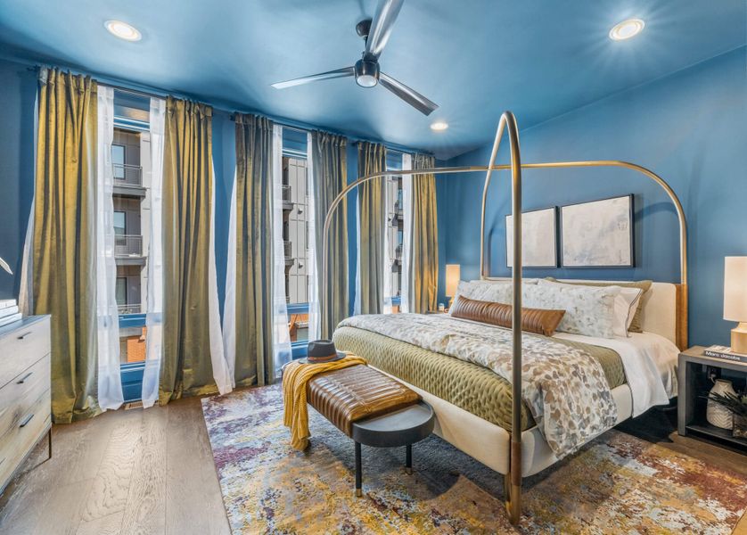 Furnished interior in a model home at Interlock in Atlanta (Image 17). Furnished interior in a model home at Interlock in Atlanta (Image 17).