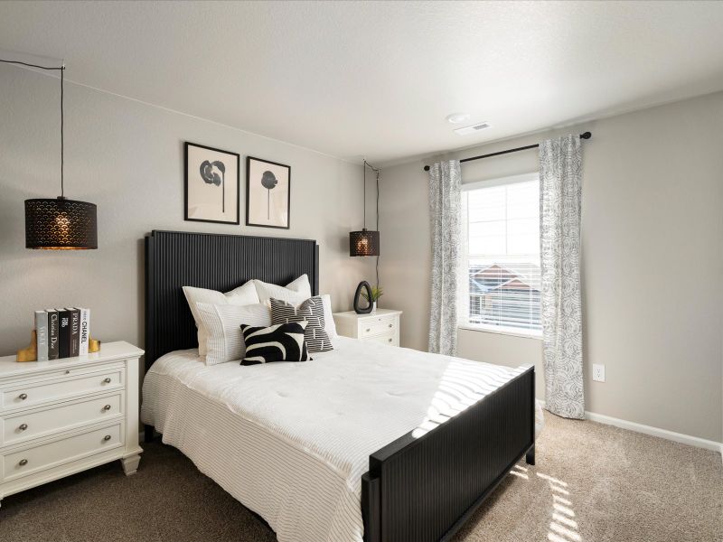 Furnished interior in a model home at Hidden Valley Farm in Severance (Image 13).