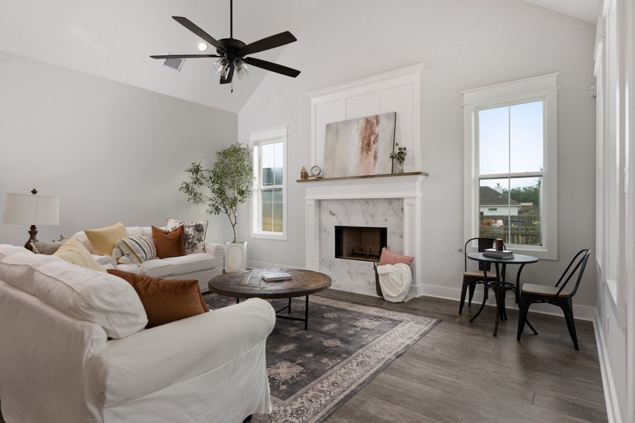 Furnished interior in a model home at Greenbrier in Bryan (Image 15). Furnished interior in a model home at Greenbrier in Bryan (Image 15).