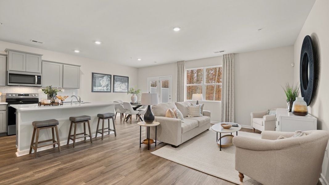 Furnished interior in a model home at Echo Glen in Stockbridge (Image 25). Furnished interior in a model home at Echo Glen in Stockbridge (Image 25).