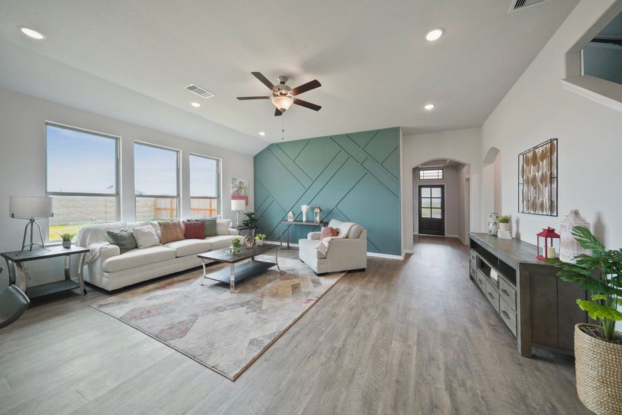 Furnished interior in a model home at River Ranch Estates in Dayton (Image 16).