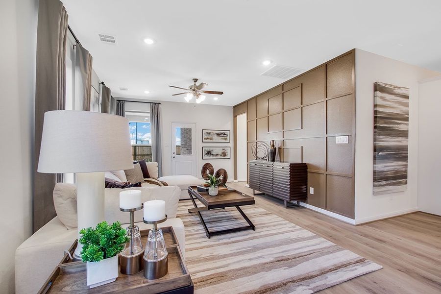 Furnished interior in a model home at Anderson Lake in Houston (Image 8). Furnished interior in a model home at Anderson Lake in Houston (Image 8).