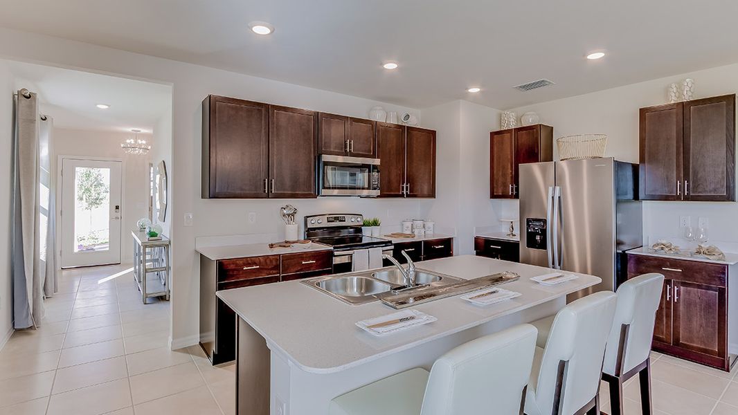 Furnished interior in a model home at Belle Arbor in Labelle (Image 4).