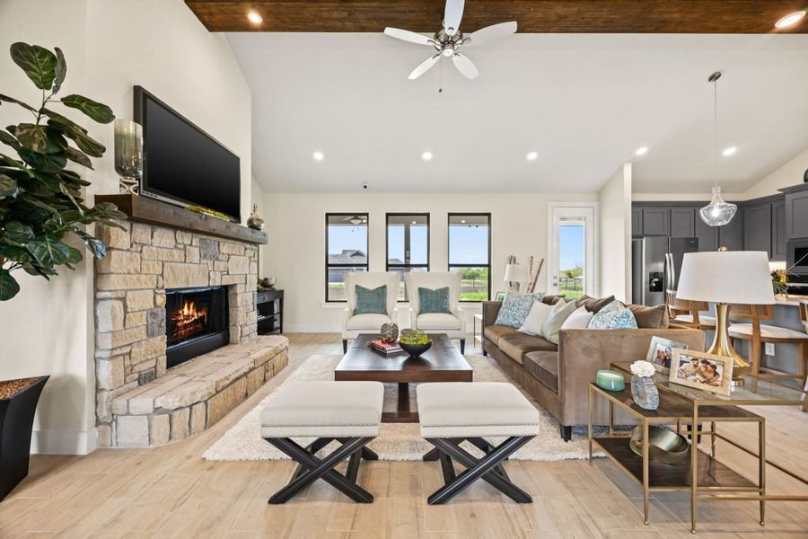 Furnished interior in a model home at Carrera Ranch in Waxahachie (Image 7). Furnished interior in a model home at Carrera Ranch in Waxahachie (Image 7).