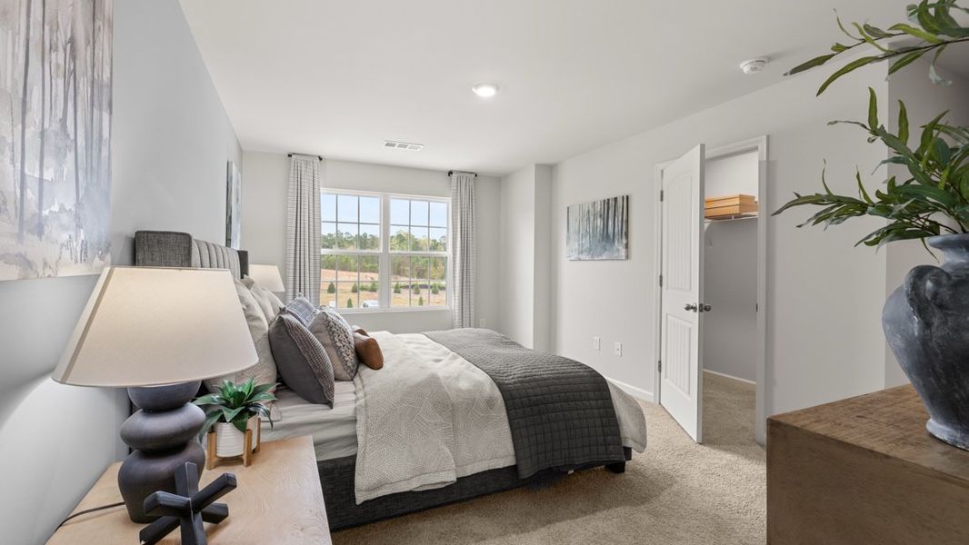 Furnished interior in a model home at Woodbury Park in Atlanta (Image 33).