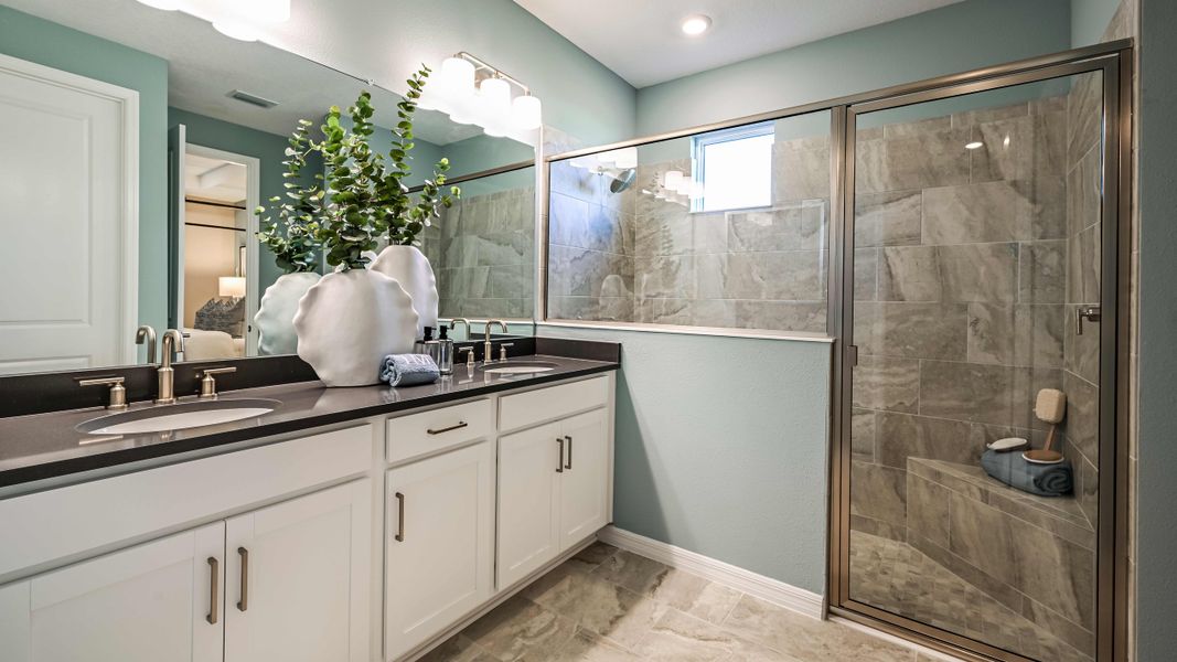 Furnished interior in a model home at Tiburon in Nokomis (Image 31).