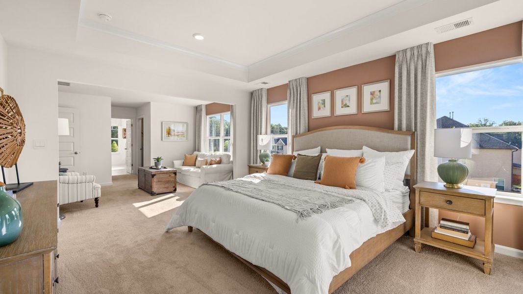 Furnished interior in a model home at Independence in Loganville (Image 7).