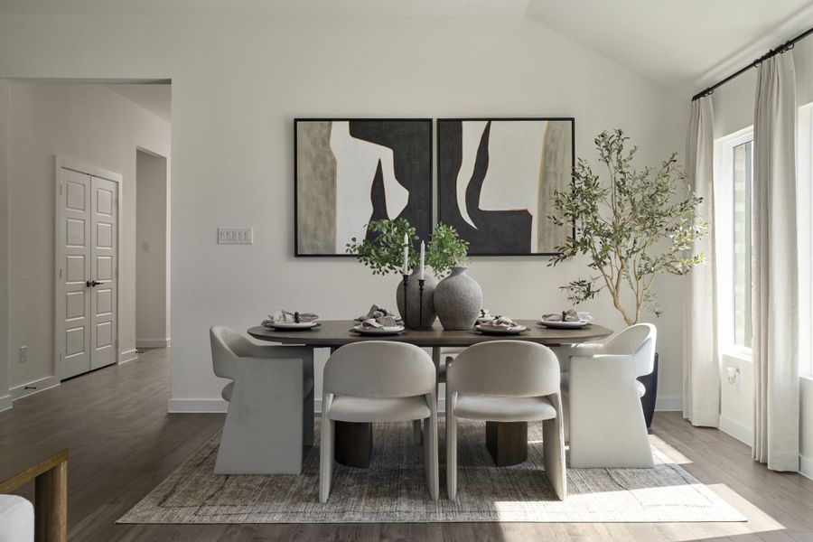 Furnished interior in a model home at Diamond Meadows in Fort Worth (Image 7).