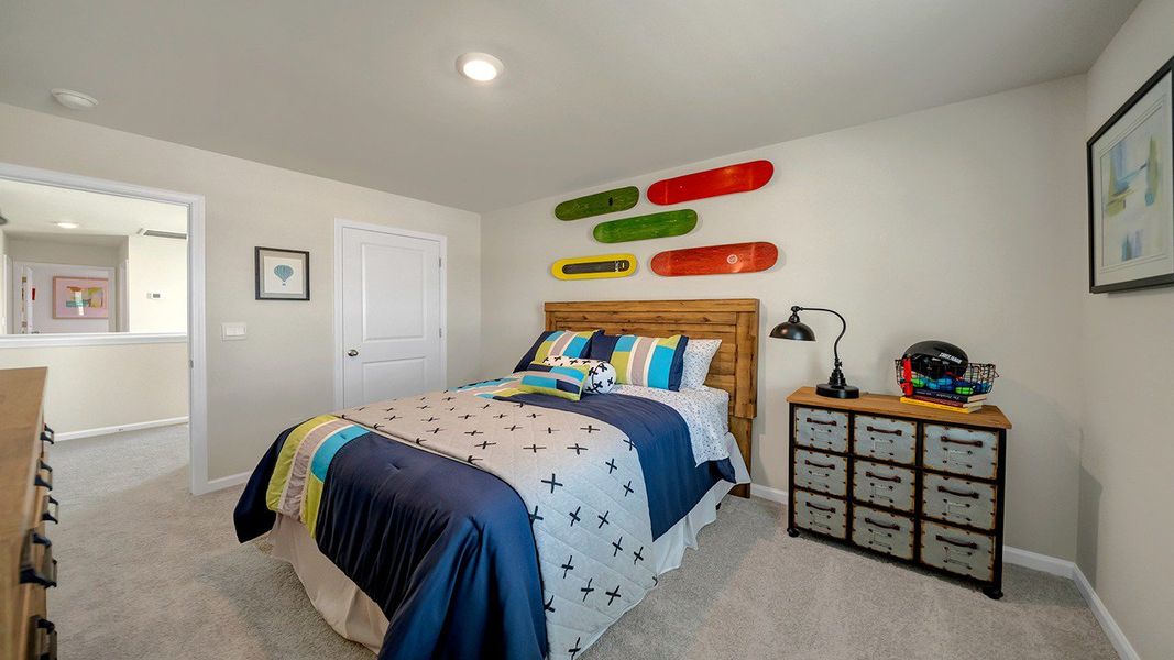 Furnished interior in a model home at Hunter's Branch in Hopkins (Image 28).