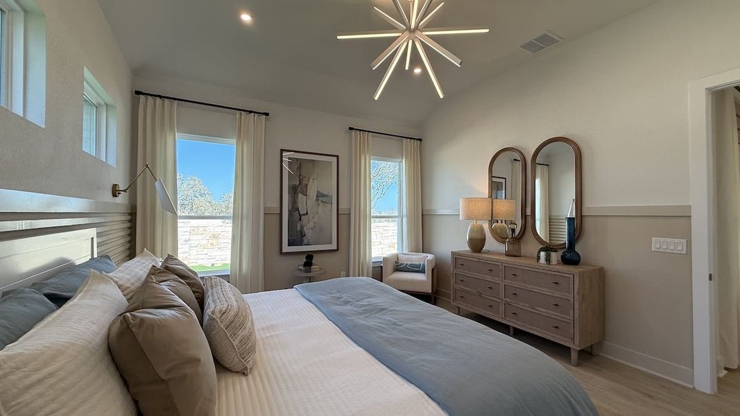 Furnished interior in a model home at Persimmon in Buda (Image 5).