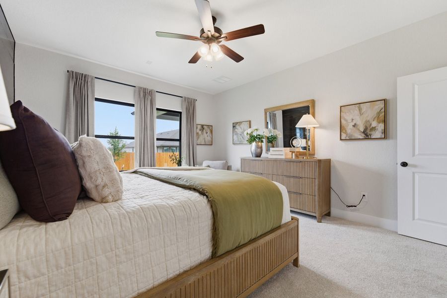 Furnished interior in a model home at Morgan Meadows in San Antonio (Image 40). Furnished interior in a model home at Morgan Meadows in San Antonio (Image 40).