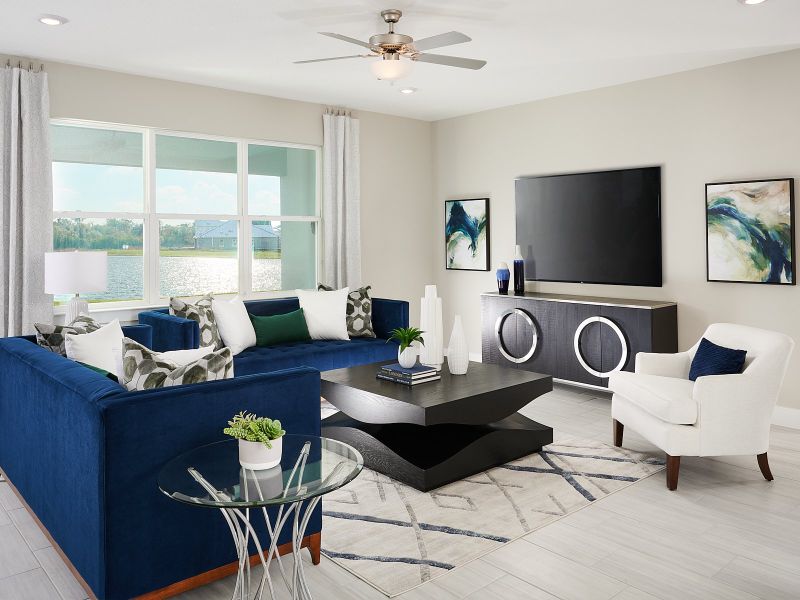 Great Room modeled at Savanna at Lakewood Ranch. Great Room modeled at Savanna at Lakewood Ranch.