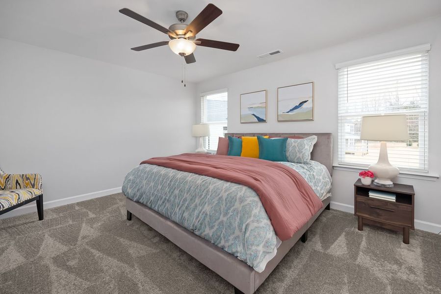 Furnished interior in a model home at Villas at Carpenter Woods in Durham (Image 8).