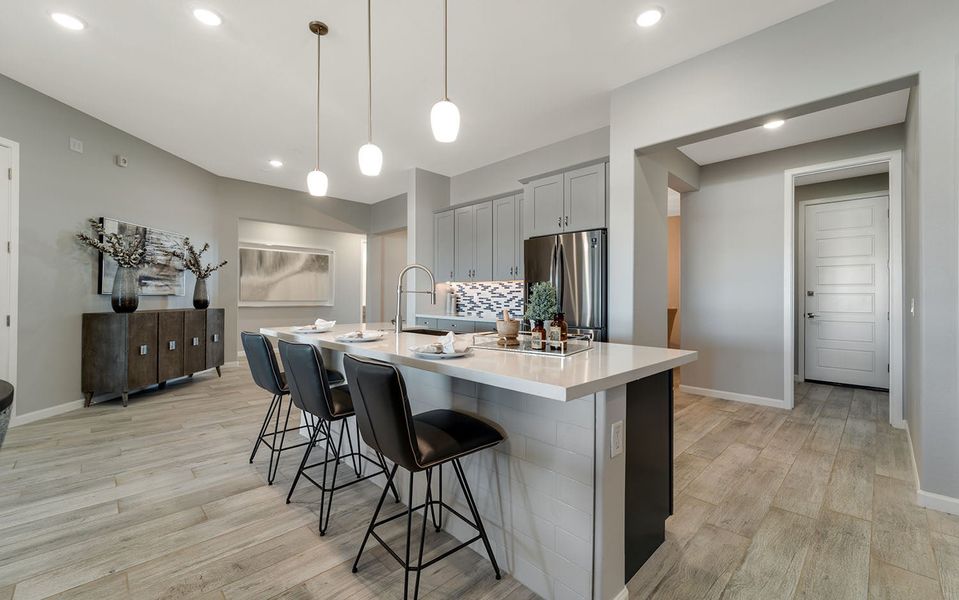 Furnished interior in a model home at Heritage Pointe in Chino Valley (Image 19).