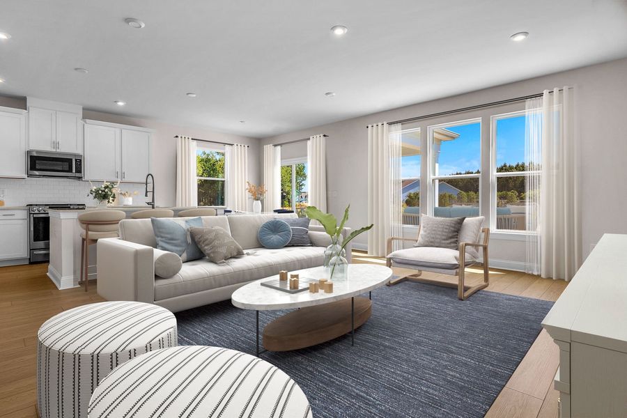 Family rooms that offer a gathering space designed for relaxation, from quiet evenings to casual get-togethers