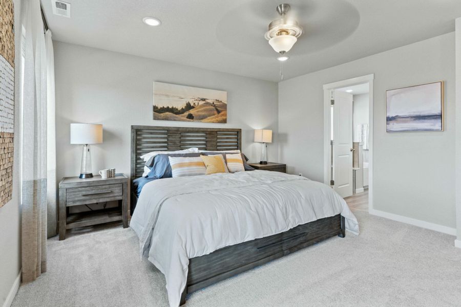 Furnished interior in a model home at The Trails at Aspen Ridge-2 in Colorado Springs (Image 12).