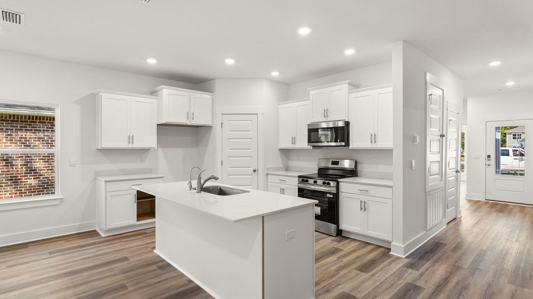 Furnished interior in a model home at Holley Grove at Peach Creek in Santa Rosa Beach (Image 5).