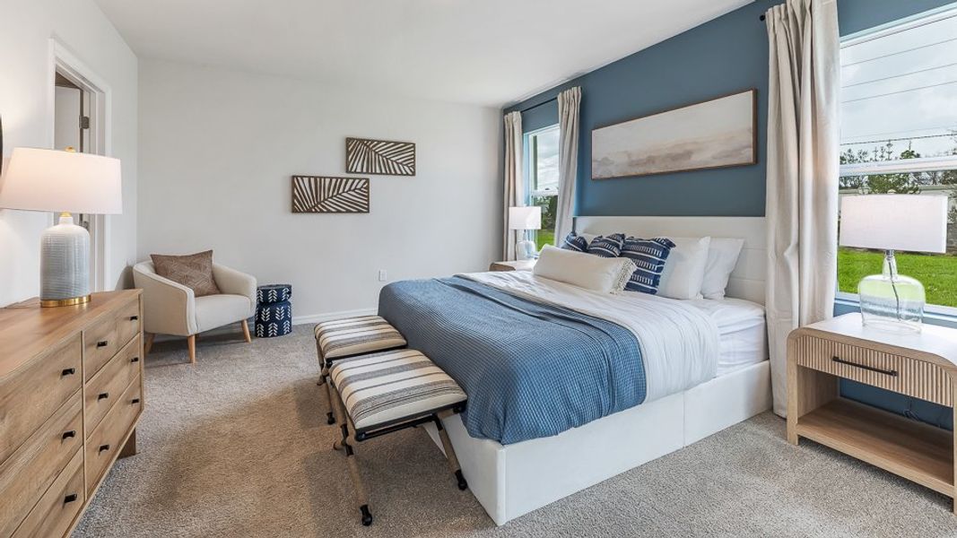 Furnished interior in a model home at Rye Crossing in Parrish (Image 9). Furnished interior in a model home at Rye Crossing in Parrish (Image 9).
