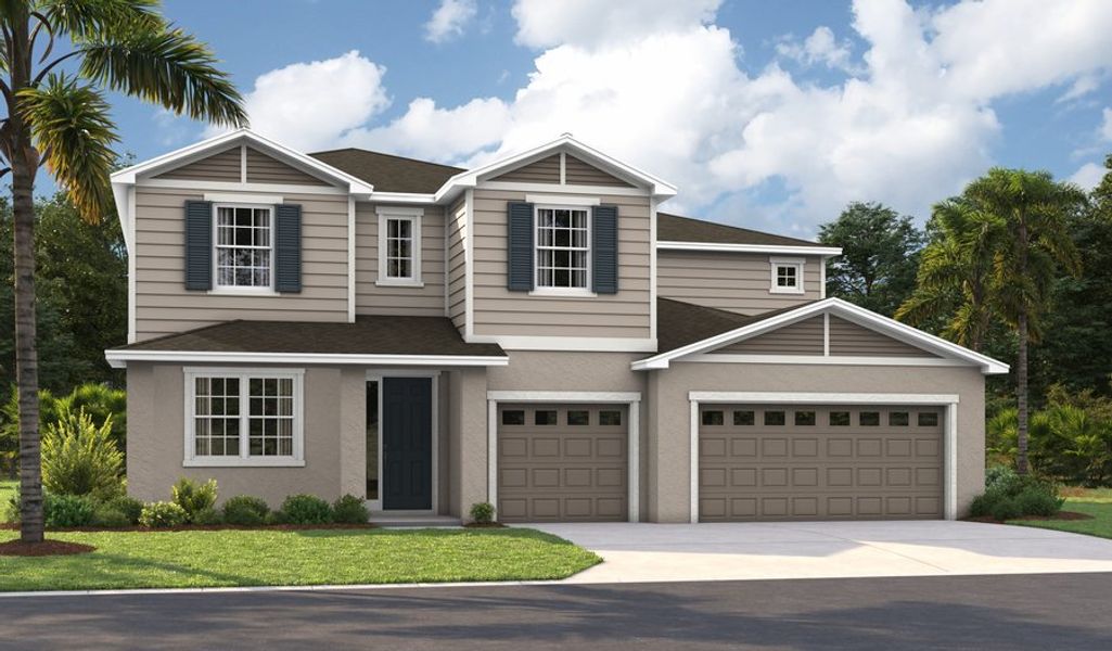 Front exterior of a home in the Bongard Estates community, located in Clermont, FL (Image 4).