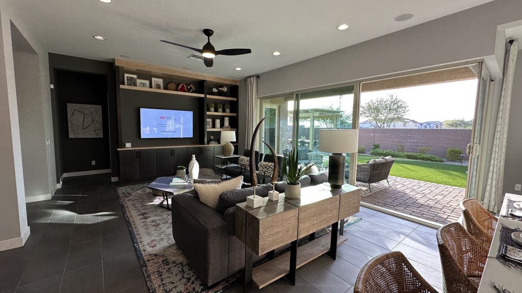 Furnished interior in a model home at Stonehaven Expedition Collection in Glendale (Image 21).