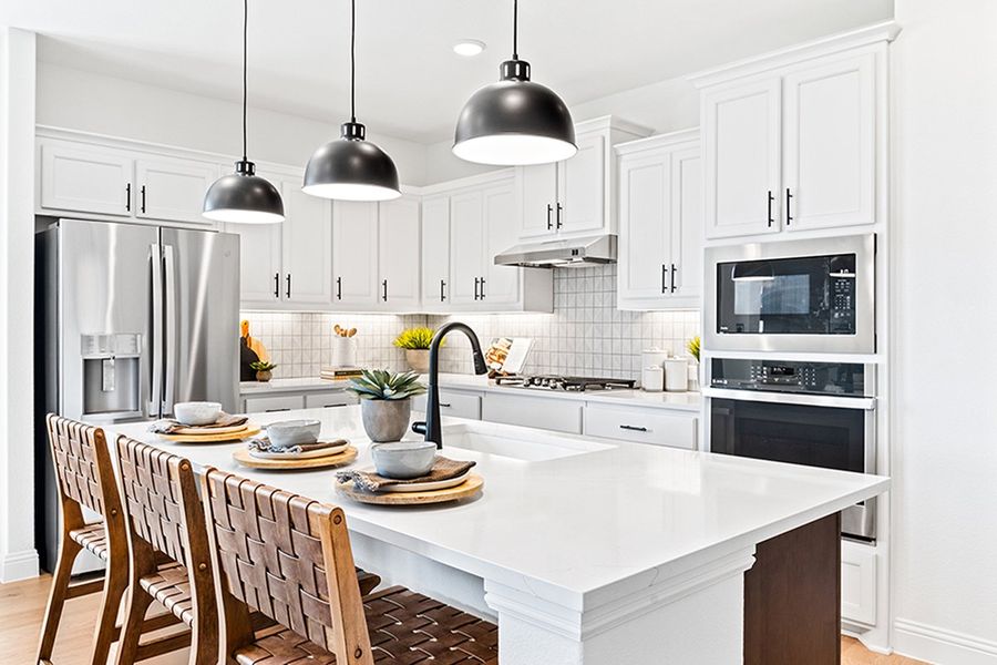 Furnished interior in a model home at Sutton Fields in Celina (Image 7).