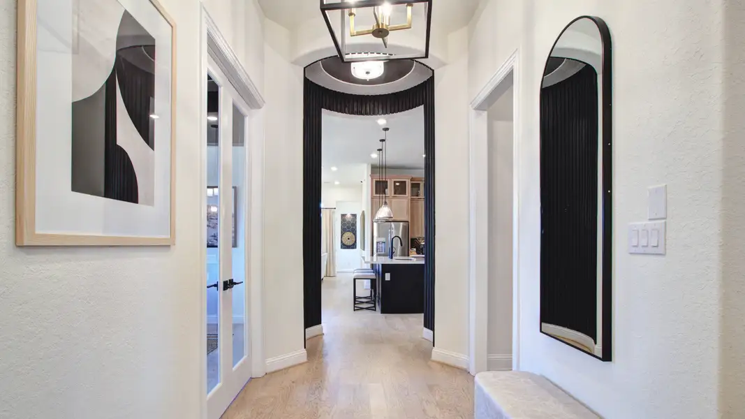 Furnished interior in a model home at Veramendi in New Braunfels (Image 7).