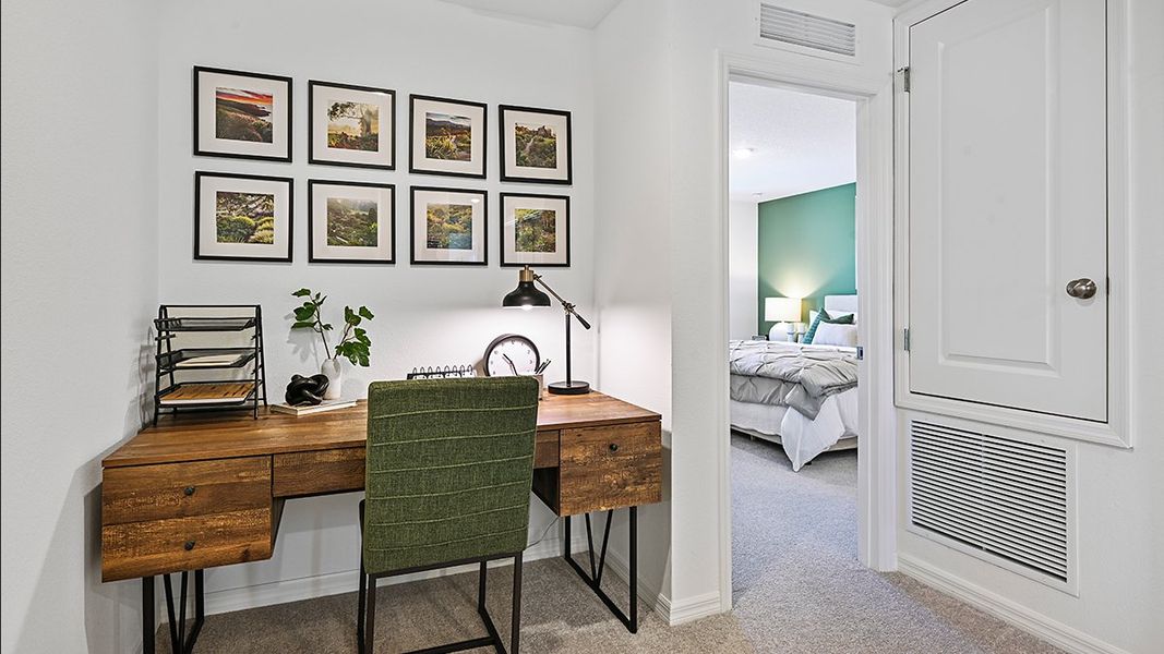 Furnished interior in a model home at Waterstone Townhomes in Groveland (Image 6).