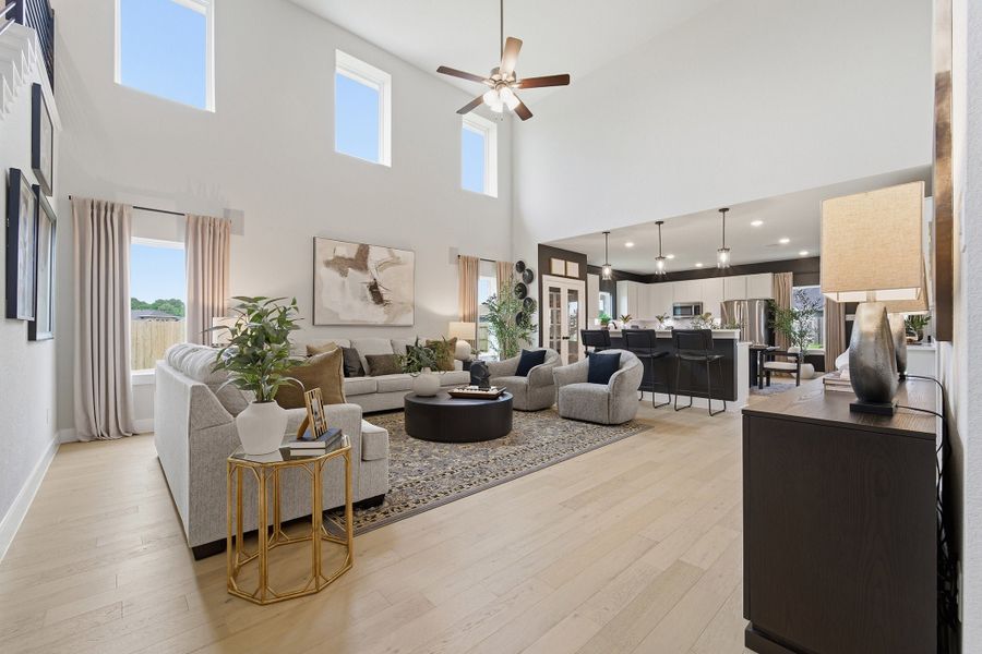 Furnished interior in a model home at Pecan Estates in Crosby (Image 9).
